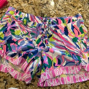 lilly Pulitzer shorts; fun bright pattern; size medium